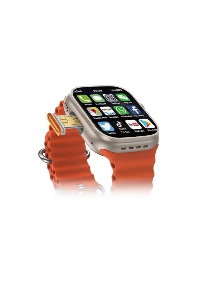 ساعة ذكية TC5G بشاشة كاملة 2.2 بوصة مع فتحة شريحة SIM وشحن لاسلكي - Image 2